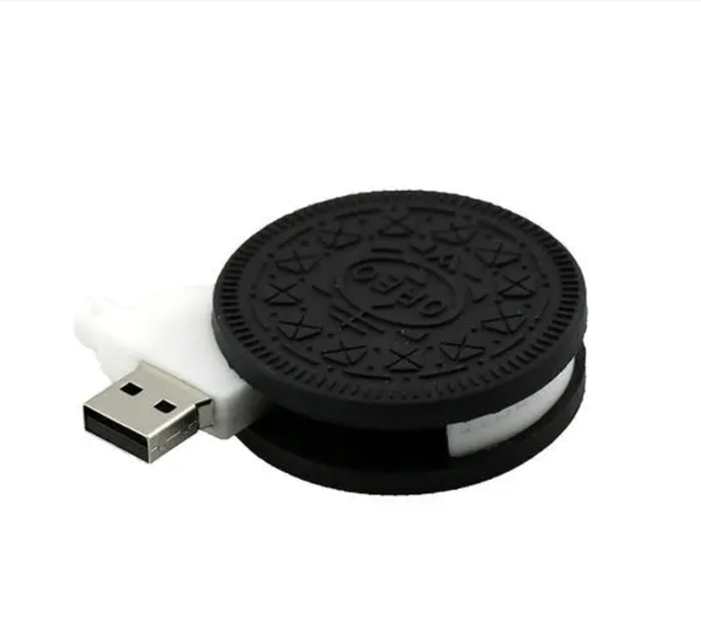 Promotional Gift Custom PVC Shape Biscuit Cookie USB Flash Drive 8gb 16gb 32gb, Cookie Pen Drive 8gb