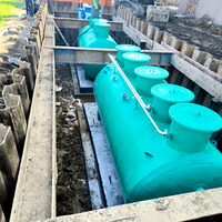 Équipement de traitement des eaux usées en PRV résistant à la corrosion pour les eaux usées des toilettes, en matériau plastique renforcé de fibres
