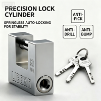 Cadenas en fer rectangulaire robuste personnalisé pour la vente en gros, cadenas à enfoncer adapté aux entrepôts, anti-cisaillement et anti-effraction