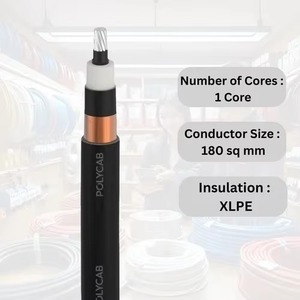 สายไฟฟ้าแรงดันปานกลางคุณภาพสูง 15KV Polycab MVVALUL1072 สายไฟฟ้าอุตสาหกรรม มีจำหน่าย - Product Image 2