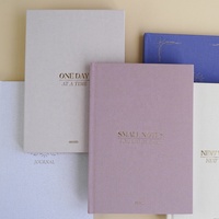 Agenda hebdomadaire A5 personnalisé avec couverture en lin et logo imprimé pour le suivi des habitudes et des tâches