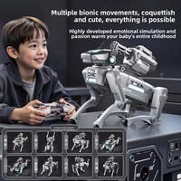 Nouveau Chien Robotique IA 2026 Télécommandé, 12 Programmes, Double Mode de Programmation, Lumières LED Colorées, pour Enfants de 3 à 6 Ans