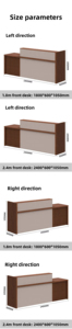 Mostrador de Recepción Moderno <span class=keywords><strong>y</strong></span> Lujoso Personalizado, Muebles de Oficina, Recepción con Revestimiento de Madera para Salón, <span class=keywords><strong>Spa</strong></span>, Comercio Minorista, <span class=keywords><strong>Hotel</strong></span> - Product Image 6