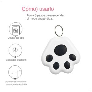 Traceur <span class=keywords><strong>GPS</strong></span> intelligent Bluetooth WiFi/4G pour animaux de compagnie, mini <span class=keywords><strong>pendentif</strong></span> porte-clés patte de chien avec localisateur bidirectionnel, dispositif anti-perte iOS/Android - Product Image 3