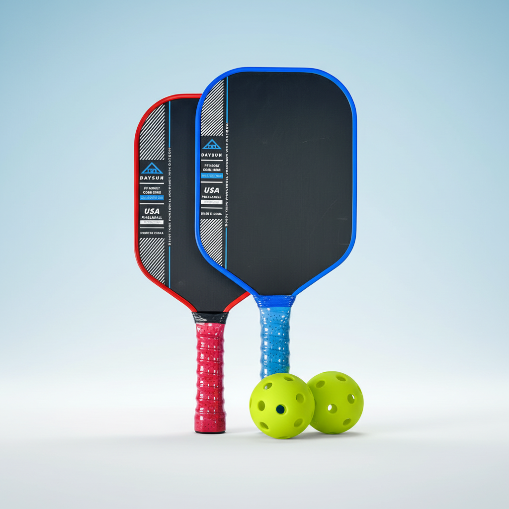 Pickleball Paddle Set of 2 Paddles 4 Balls USAPA Approved Carbon Fiber Pickleball Equipment with Bag