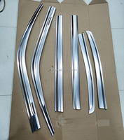 Déflecteur de vitre chromé pour Toyota Land Cruiser LC300, pare-soleil et pare-pluie pour pare-brise