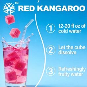 קוביות הידרציה בצורת טיפת מים, ויטמינים ואלקטרוליטים ללא סוכר, מתוצרת OEM/ODM, להישאר מרענן ללא יובש מהסוכר. - Product Image 2