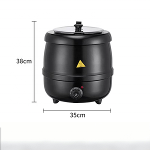 Chauffe-Soupe Électrique Noir Grande Capacité 10L 13L pour Cuisine Professionnelle – Matériel de Restauration Durable pour Hôtels et Restaurants – En Promotion - Product Image 2