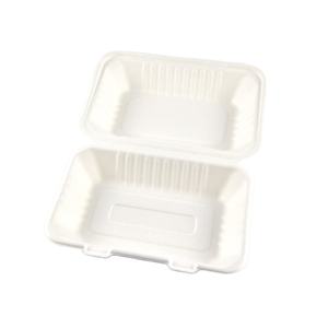 Contenedor de Alimentos Biodegradable <span class=keywords><strong>BIOPACK</strong></span> Box98 de 9 Pulgadas, Tipo Concha, Hecho de Bagazo de Caña de Azúcar, para Llevar - Product Image 4