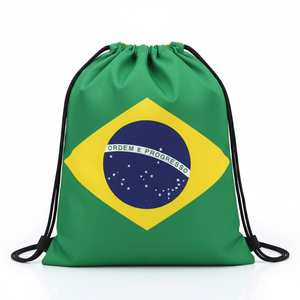 مجموعة منتجات المشجعين لكأس العالم <span class=keywords><strong>2026</strong></span> في البرازيل: أعلام بوليستر مقاومة للماء، عباءة، حقيبة برباط، عصابة رأس، غطاء وجه، كرة قدم - Product Image 5