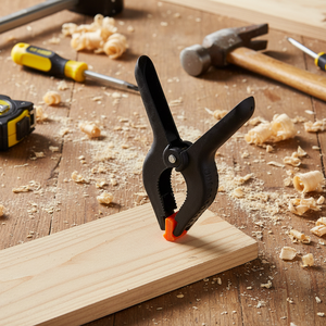 Morsetto a molla in plastica di produzione cinese per fondali fotografici, accessorio essenziale per studio fotografico - Product Image 1