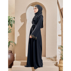 Cardigan islamique nouveau Style africain marocain brodé Abaya robe musulmane manches longues Jubah super-héros - Product Image 4
