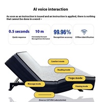 Matelas de lit à ressorts électrique intelligent moderne et durable à 8 modes, épaisseur 27 cm, type divisé, pour hôtel, appartement, chambre à coucher