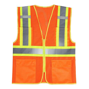 Veste de sécurité haute visibilité avec logo personnalisé, hautement réfléchissante, respirante, avec éclairage LED, en polyester pour l'hiver - Product Image 4
