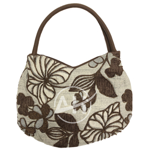 Bolso de hombro con cuentas y diseño de Damasco para mujer, bolsa de hombro con cuentas de bronce y cobre, diseño Floral de Vietnam, hecho a mano - Product Image 2