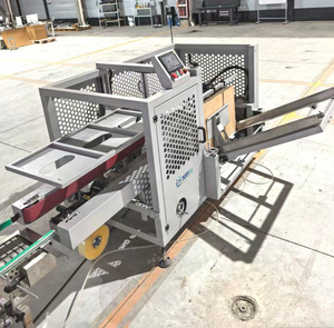 Fabrieks prijs kartonnen vouw- en vormmachine automatische golfkarton doos productielijn apparatuur voor verpakkingen - Product Image 2