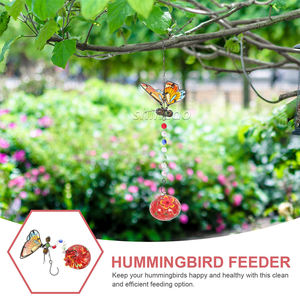 Carillon éolien suspendu pour extérieur Mangeoire pour colibris en forme de papillon Carillons éoliens pour colibris de jardin Mangeoire pour colibris - Product Image 4