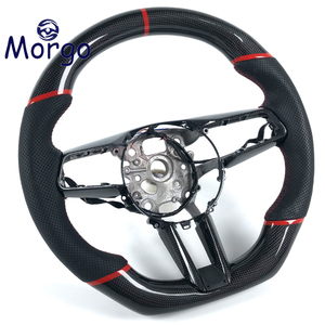 Volante in Fibra di Carbonio per Porsche Cayenne Panamera 911 992 997 718 Boxster <span class=keywords><strong>Macan</strong></span> Accessori Interni Auto - Product Image 2