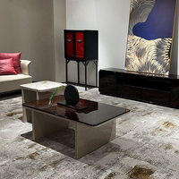 Canapé en cuir italien de luxe léger, en forme de U, personnalisable, avec éponge à haute résilience et structure en bois massif, idéal pour les grands appartements.
