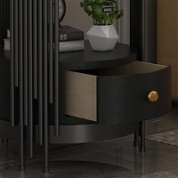 Table basse intelligente à led noire avec haut-parleur Bluetooth, Set-14in de table basse de luxe pour petits espaces au prix de gros