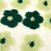 Carnet en peluche tufté à motif floral, couverture en chenille 3D Kawaii, journal en sherpa crème duveteux, pages vierges, cadeau pour filles
