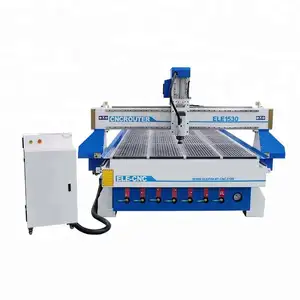 פיל כחול CNC 1325 1530 3 צירים שולחן ואקום עץ Cnc נתב מכונות לאלומיניום פלסטיק זכוכית דלת עץ