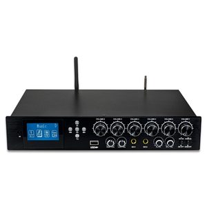 Console de mixage audio professionnelle 6 canaux avec écran LCD HD, FM, USB pour systèmes sonores domestiques et commerciaux, <span class=keywords><strong>amplificateur</strong></span> - Product Image 5