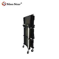 Chariot multifonctionnel pliable à 3 niveaux pour réparation automobile/moto, chariot roulant pliable pour rangement domestique, SP00868