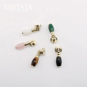 Santaya PVD <strong>Gold</strong> Brass Handles Kitchen Cabinet Pulls Bedroom Wardrobe Drawer <strong>Knobs</strong> Furniture <strong>Crystal</strong> Pendant Handle - Product Image 5