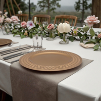 Assiette de présentation en plastique durable de 13 pouces, couleur personnalisée, écologique, pour mariage, fête, restaurant familial, décoration d'hôtel