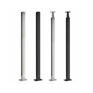 Rampe d'escalier Main courante en acier inoxydable Balustres en fer pour escaliers intérieurs Balcon Balustrade en verre trempé médiocre - Product Image 1