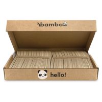 Ensemble de couverts jetables en bambou écologiques de 170 mm – Cuillères, fourchettes et couteaux de luxe pour fêtes et pique-niques – Lots de grande quantité