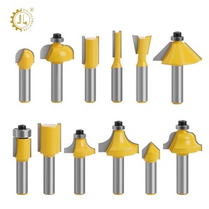 Màu Đỏ Vàng 15Pcs Router Bit Thiết Lập Cắt Tỉa Thẳng 6Mm Router Bits Kit CNC 12Pcs Router Bit Thiết Lập Chế Biến Gỗ - Product Image 5