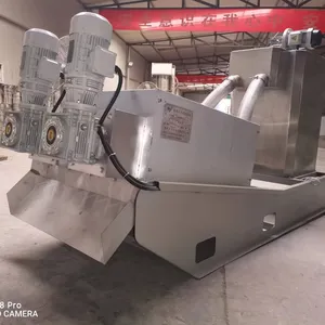 screw press multi disk sludge dewatering machine for waste water treatment screw presses