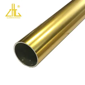 Profil reflektor aus eloxiertem Aluminium in Gold farbe, dekoratives Profil aus goldenem Spiegel aluminium