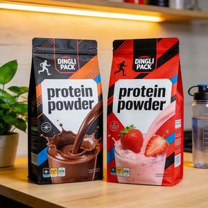 Flat Bottom Supplement <b>Pouch</b> Powder Packaging Foil Lined Smell Proof Bag 10 Day Delivery Free Design Factory Direct Factory OEM - Product Image 1