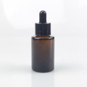 Botella de Vidrio Transparente de 30 ml con Gotero para Esencias, Botella de Vidrio Plana de 1 oz con Tapa Negra para Aceites Esenciales, Impresión Serigráfica - Product Image 6