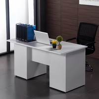 Mobilier moderne pour l'école et la maison Table KD d'ordinateur de bureau en acier moderne avec 3 tiroirs