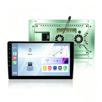 AQ-A9 9 10 Inch Head Unit Pemutar Multimedia Mobil Dengan WiFi 4+64G AHD ASP Carplay AA Fans Full Metal 1080P Layar Incell Kotak Kabel
