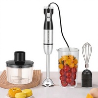 Mixeur plongeant en acier inoxydable 1000W, mixeur plongeant 5 en 1, moteur tout en cuivre, prise EU