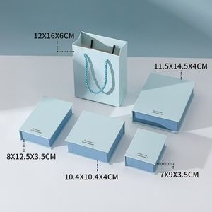 Boîte <span class=keywords><strong>à</strong></span> bijoux en carton recyclable de style livre avec ruban pour bagues, boucles d'oreilles, bracelets, boîte cadeau pour bougies - Product Image 6