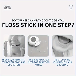 Orthodontische Tandvlekkers En Zaktanden Schoonmaken Gebruik Flosdraad Type - Product Image 6