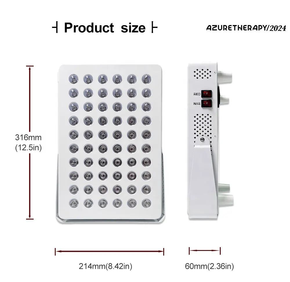 Wellnessapparaat 190 Mw/cm Fototherapie 300W 60 Stuks Led Infrarood Rood Licht Therapie Pa Nel Apparaat Fitness Apparatuur