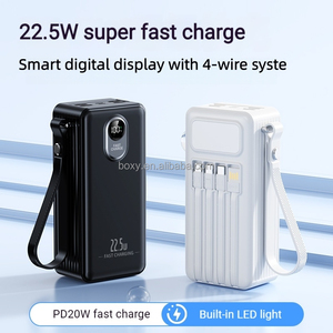 Nuovo Power Bank Portatile da 30000mAh, 22.5W, <span class=keywords><strong>Ricarica</strong></span> Rapida Bidirezionale Type-C, Cavo Integrato, Produttore OEM/ODM - Product Image 2