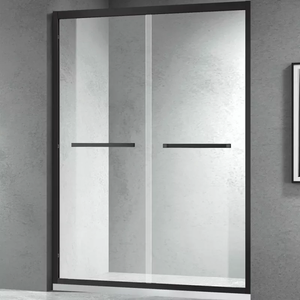 Vách Ngăn Khách Sạn Chống Thấm Nước Cửa Kính Cường Lực Màn Hình Phòng Tắm Hai Cửa Trượt - Product Image 3