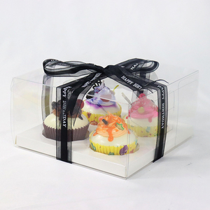 Caja <span class=keywords><strong>de</strong></span> embalaje <span class=keywords><strong>de</strong></span> plástico transparente para pastel, caja <span class=keywords><strong>de</strong></span> lujo <span class=keywords><strong>de</strong></span> plástico PET, transparente, cuadrada, <span class=keywords><strong>de</strong></span> PVC, para pastel - Product Image 4