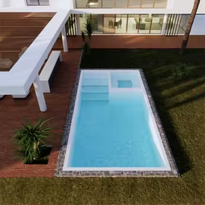 แก้วอะคริลิกไฟเบอร์กลาสสปาขนาดใหญ่สระว่ายน้ำสำหรับผู้ใหญ่สวนวิลล่าแบบลึกคุณภาพดี - Product Image 5