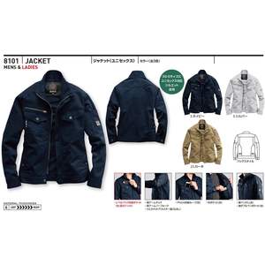 Chaqueta de Exterior Unisex para Adultos BURTLE 8101, Chaqueta Cortavientos Impermeable de Poliéster Acolchado para Otoño/Invierno, Talla XL - Product Image 4