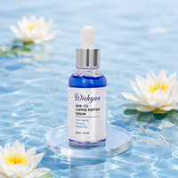 Sérum Visage et Cou Anti-Âge et Éclaircissant Wishgan OEM/ODM avec Peptide de Cuivre Bleu, Vitamine C et Ingrédients Biologiques