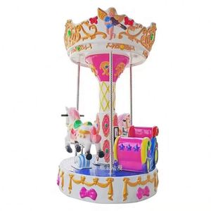 Manège électrique d'intérieur à trois places pour enfants, équipement de divertissement à monnayeur en fibre de verre, petit modèle monte-terre, pour usage domestique et centres commerciaux - Product Image 3